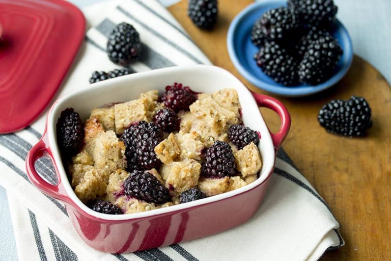 Blackberry Bread Pudding - Oregon Raspberries & Blackberries