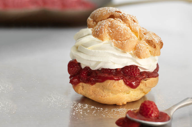 Raspberry Cream Puffs - Oregon Raspberries & Blackberries