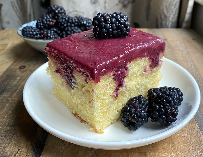 oregon berries blackberry poke cake