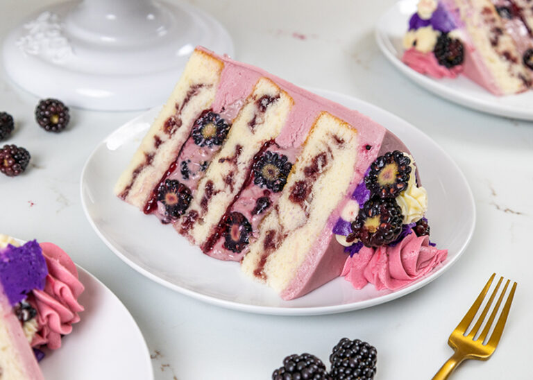 Blackberry Mousse Cake Oregon Raspberries & Blackberries