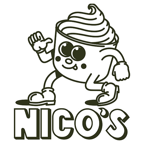 oregon berries nicos ice cream logo