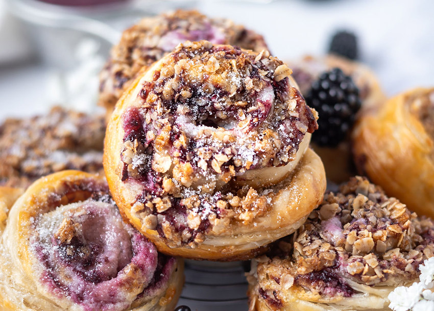 orbc two sugar bugs blackberry croissant buns