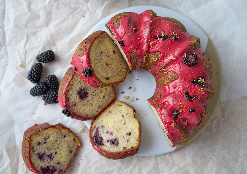 oregon berries homemade berry swirl yogurt bundt cake