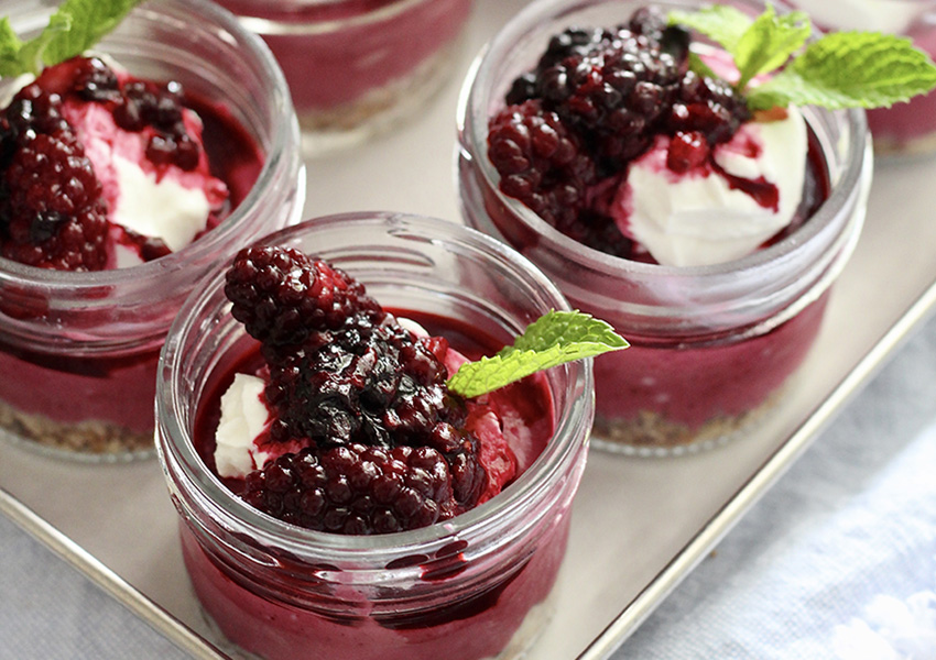 oregon berries milk and honey nutrition blackberry cottage cheese dessert cups