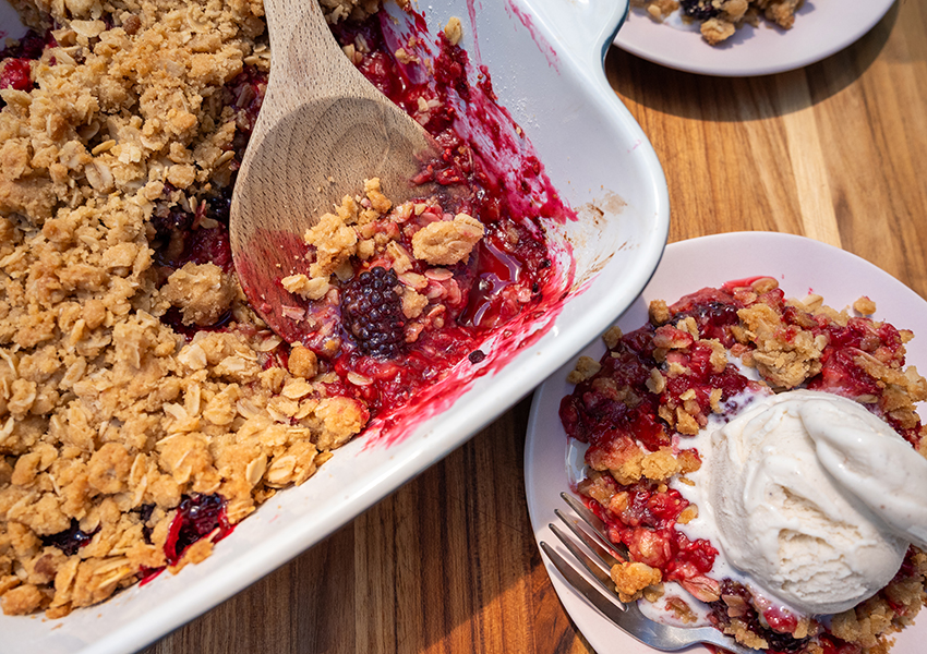 oregon berries molly allen media blackberry raspberry crisp